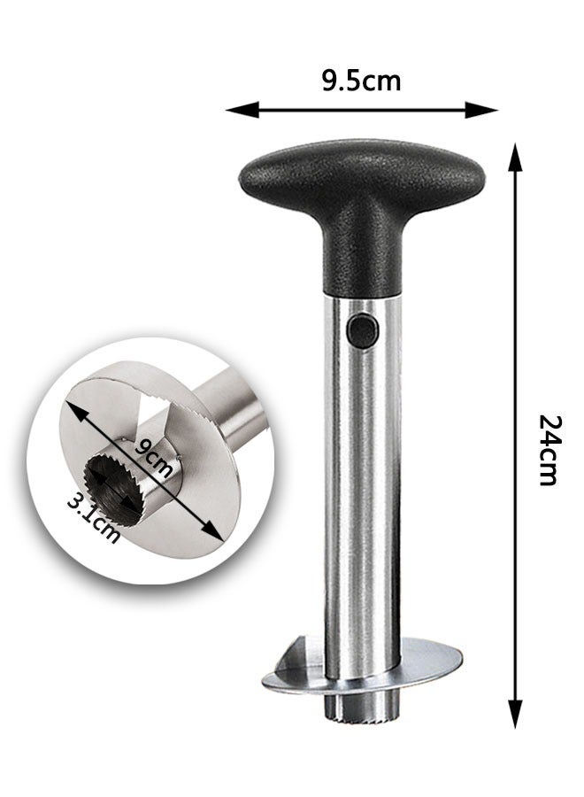 وهاواي Pineapple Corer Slicer Stainless Steel Fruit Pineapple Peeler Cutter for Easy Core Removal Super Fast and Easy Pineapple Cutter for Home and Kitchen - Image 2