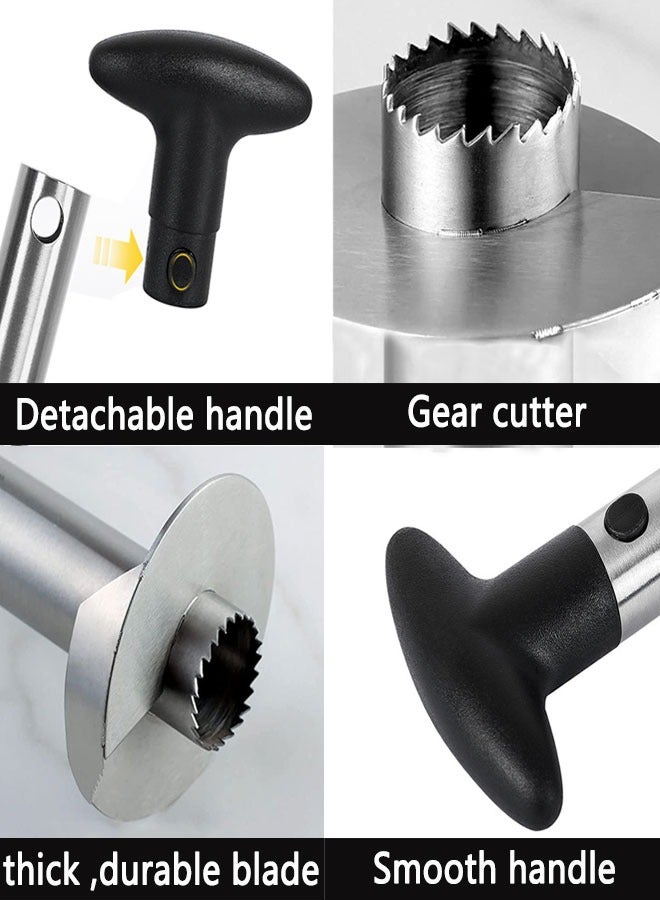 وهاواي Pineapple Corer Slicer Stainless Steel Fruit Pineapple Peeler Cutter for Easy Core Removal Super Fast and Easy Pineapple Cutter for Home and Kitchen - Image 3
