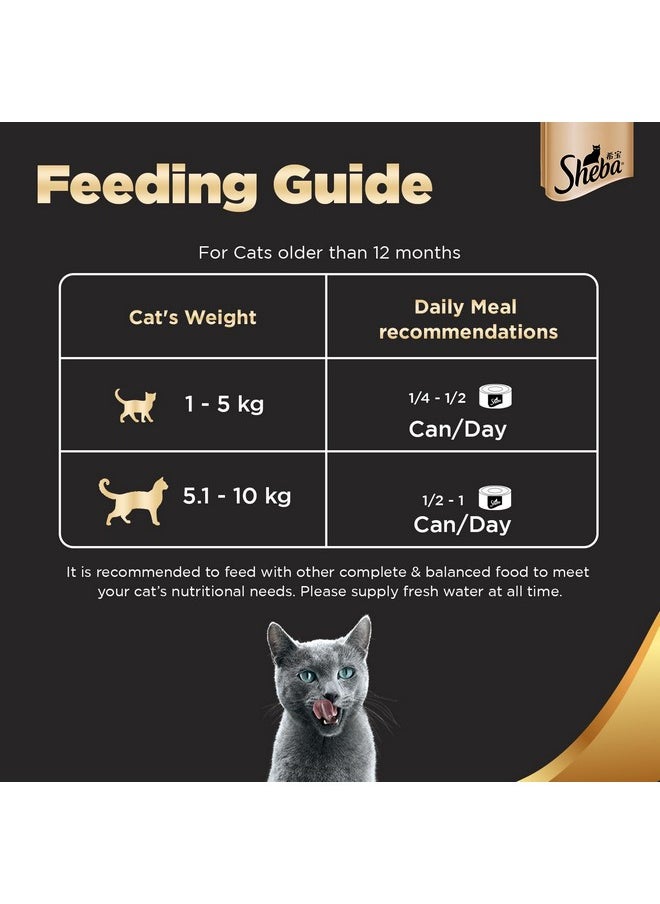 Sheba Deluxe, Premium Adult Wet Cat Food, Tuna & Prawn In Gravy, 4 Cans (4 X 85G), 1 Count  - Image 5