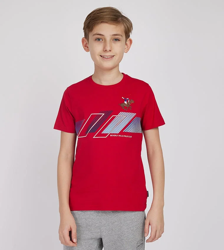 Beverly Hills Polo Club Round Neck Printed T-Shirt