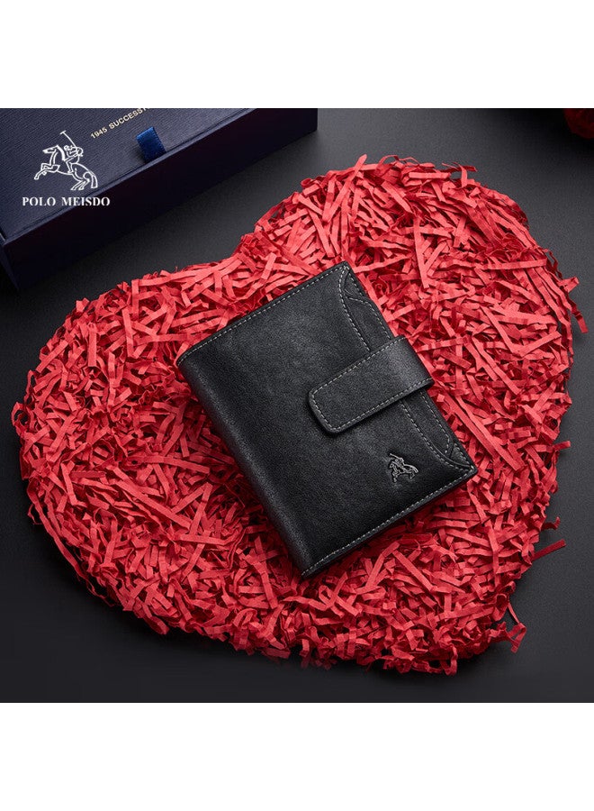 Polomeisdo Men's Wallet, Short Style Billfold Gift Box, Sold By Jd, New Year Gift For Boyfriend, Husband, Father, Practical Present - Image 5
