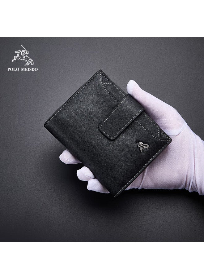 Polomeisdo Men's Wallet, Short Style Billfold Gift Box, Sold By Jd, New Year Gift For Boyfriend, Husband, Father, Practical Present - Image 4