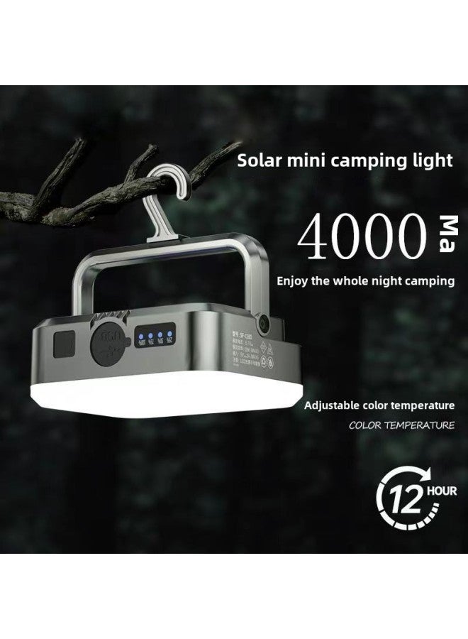 Loquat Rechargeable Work Light Car Led Work Light Solar Emergency Light With Output COB Inspection Light-Color:Kg02 Solar Model + With Stand Hole 4000mah (8-36h) Comes With Hook - Image 2