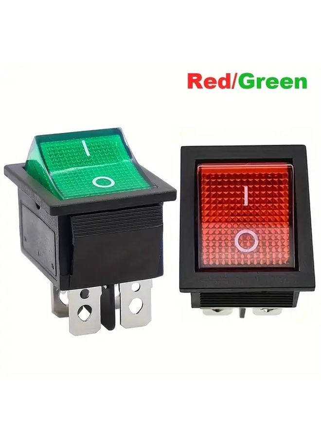 قطعتان مفتاح قارب ثنائي القطب أحمر تشغيل/إيقاف 16 أمبير 20 أمبير 250 فولت تيار متردد 125 فولت للسيارة والدراجة النارية - Image 2