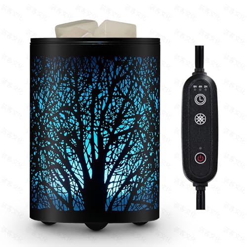 ENAROMA Electric Wax Melt Warmer with 7Color LED Timer Function Flameless Scented Wax Burner and Oil lamp for Home Christmas and Farmhouse Decor - Image 1