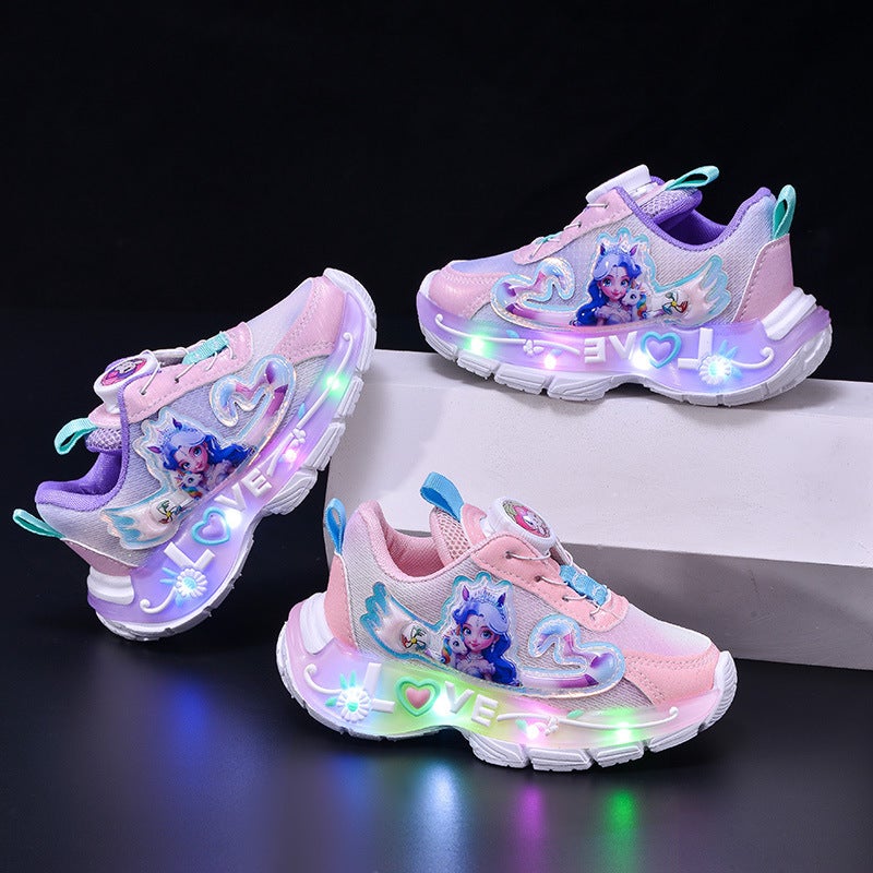 Mesh Sneakers Lightweight Flexible Sole Walking Shoes For Kids Indoor And Outdoor Activities - Image 2
