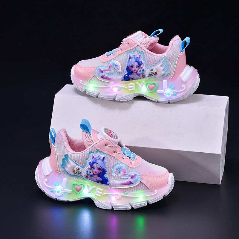 Mesh Sneakers Lightweight Flexible Sole Walking Shoes For Kids Indoor And Outdoor Activities - Image 4