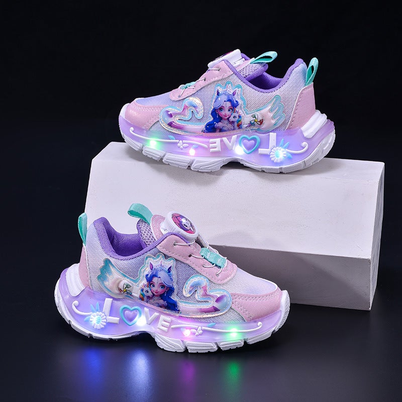 Mesh Sneakers Lightweight Flexible Sole Walking Shoes For Kids Indoor And Outdoor Activities - Image 3
