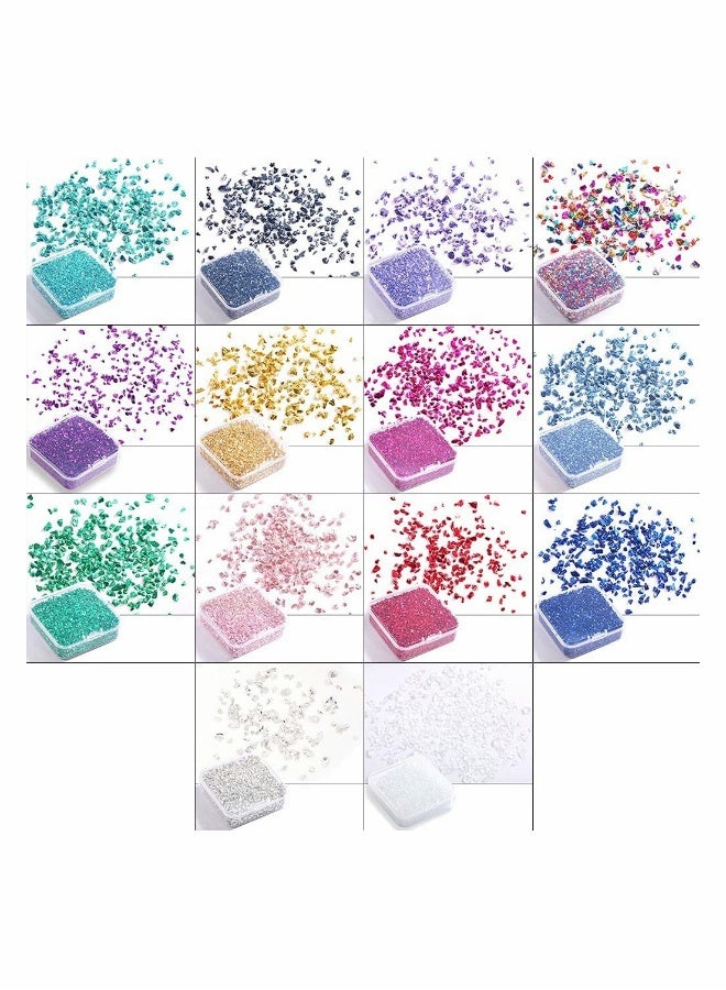80g Crushed Glass Stone Resin Filling for DIY Epoxy Resin Mold Irregular Crystal Nail Art Decoration Jewelry Making Light Violet - Image 5