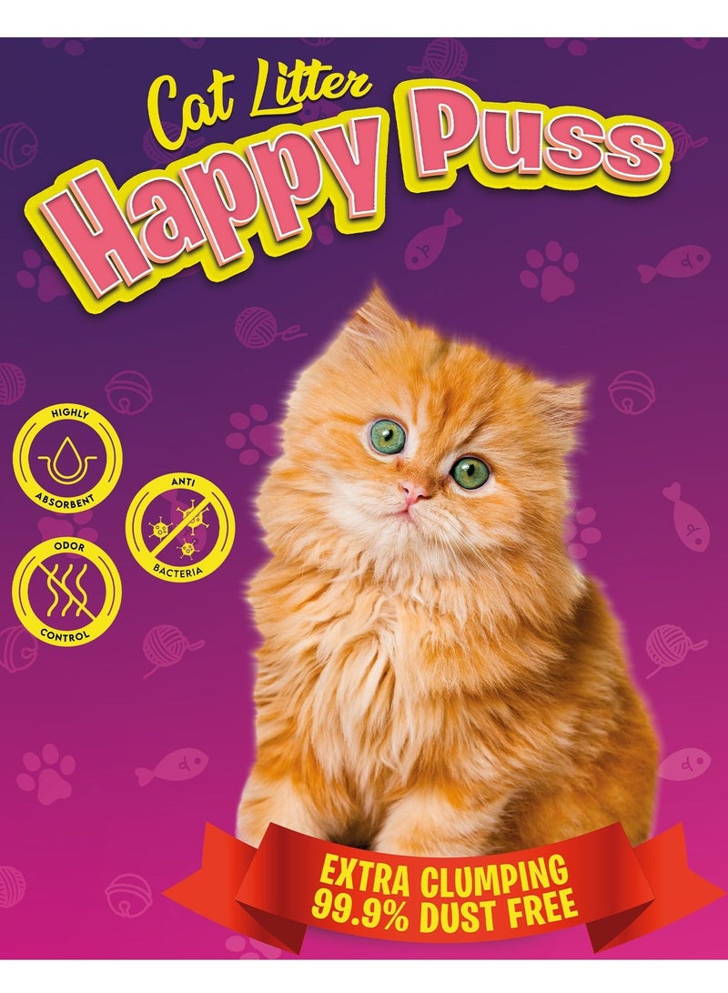 HAPPY PUSS EXTRA CLUMPING  BENTONITE CAT LITTER 5L CLASSIC - Image 5