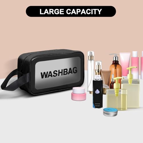 Suruid Gym Bag for Women Men, Travel Duffle Bag Large Capacity Carry On Weekender Bag With Shoe Compartment Gym Tote Dry Wet Separation Duffel Bag with Makeup Bag, Black - Image 5