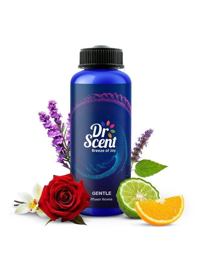 Dr Scent Diffuser Aroma Gentle, Feel the Distinctive Notes of Fiery Oranges and Bergamot, With Notes of Rose and Lavender, Ending with Delightful Notes of Patchouli and Vanilla (500ml) - Image 1