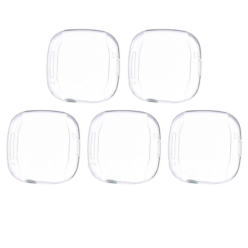 5 Pcs Transparent TPU Protective Case For Watch Frame Scratch Resistant Sweat Design - Image 2