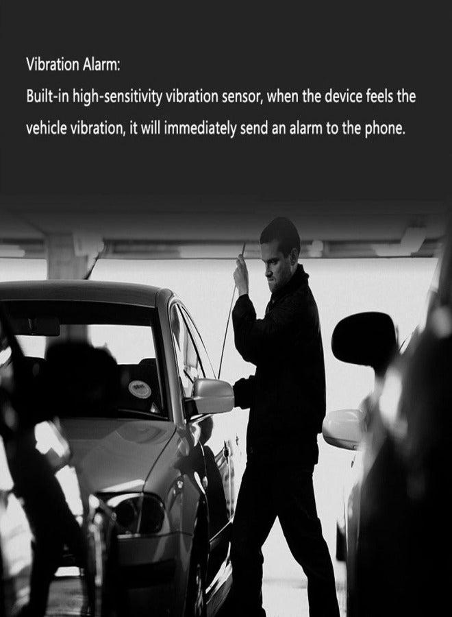 جهاز تتبع GPS للسيارة بمنفذ OBD، تنبيهات فورية ضد السرقة، جهاز تحديد موقع صغير للمركبات مع خاصية السياج الجغرافي، وظيفة إنذار الإزاحة/السرعة الزائدة/الاهتزاز للسيارات والشاحنات وسيارات الدفع الرباعي والقوارب - Image 3