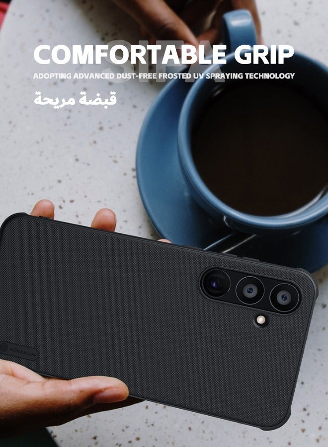 Asan Ge Samsung Galaxy A55 5G Case, Frosted Ultra Thin Phone Case for Samsung A55, Military Grade Shockproof Anti-Scratch & Slip Dual Layer Tough Back Cover for Samsung Galaxy A55 5G, Black - Image 2