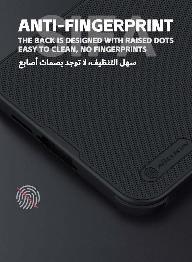 Asan Ge Samsung Galaxy A55 5G Case, Frosted Ultra Thin Phone Case for Samsung A55, Military Grade Shockproof Anti-Scratch & Slip Dual Layer Tough Back Cover for Samsung Galaxy A55 5G, Black - Image 4