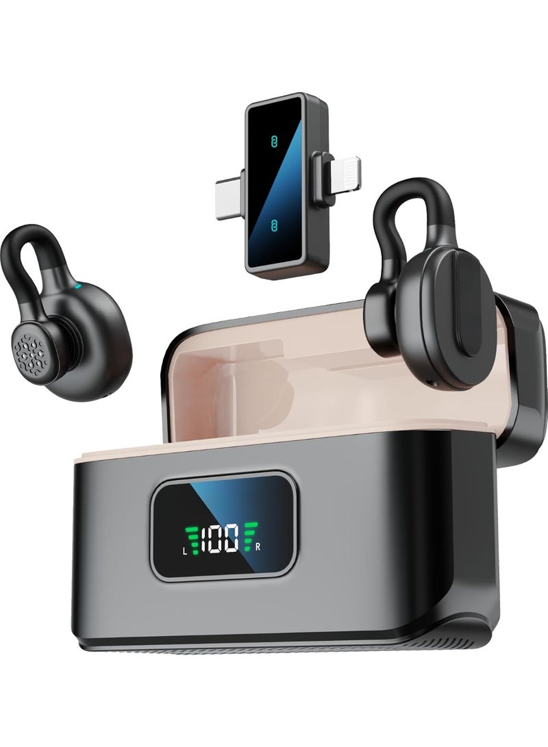 ELTRAZONE VRJTEC S10 Wireless Microphone System with 52H Charging Case, 3-Level Noise Reduction, Reverb & Mute Modes, Type-C Clip-On Mic for Vlogging, Live Streaming, Podcast & Interviews - Image 1