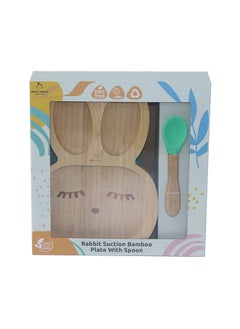 Rabbit Plate With Spoon And Silicone Suction - Green - pzsku/Z9C9E1D56EF45B03CDF6DZ/45/_/1695645297/33bfcfb2-d3a9-435d-9e27-4366849c71a8