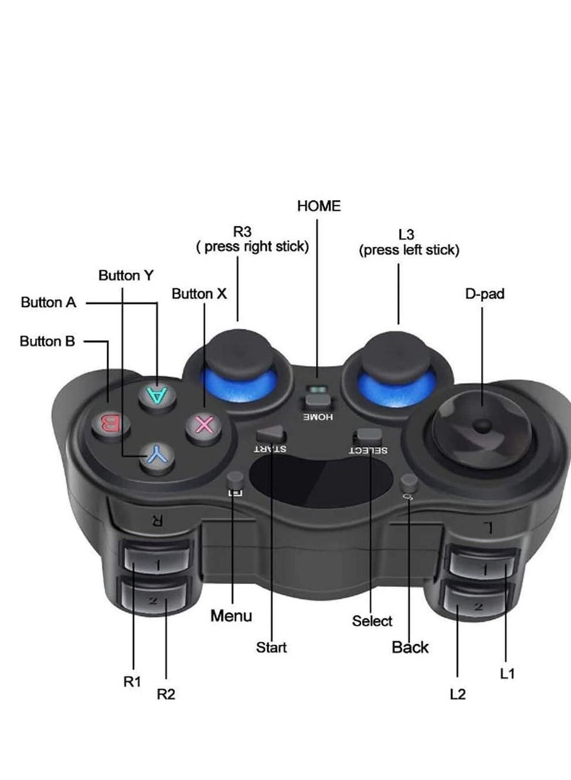 USB Wireless Gaming Controller Gamepad, PC Game for PC,for PC/Laptop Computer(Windows XP/7/8/10)  PS3 Android Steam - 【Black】 - Image 5