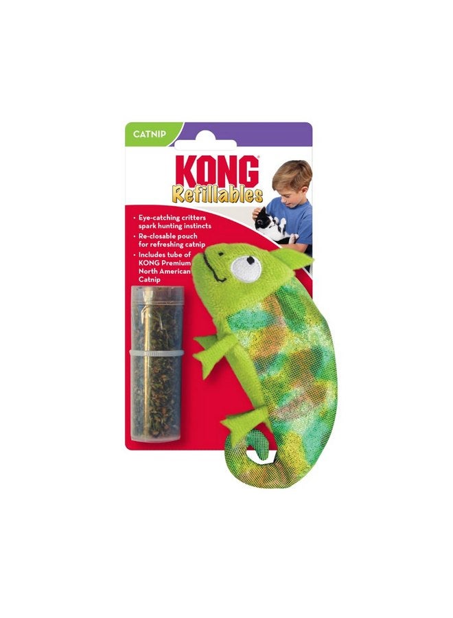 KONG Refillables Catnip Chameleon Toy - Image 1
