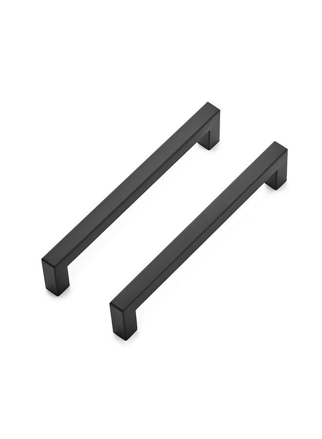 Ravinte 5 Pack 6-1/4 Inch Kitchen Square Cabinet Handles Matte Black Cabinet Pulls Stainless Steel Drawer Pulls Kitchen Cabinet Hardware Kitchen Handle - Image 1