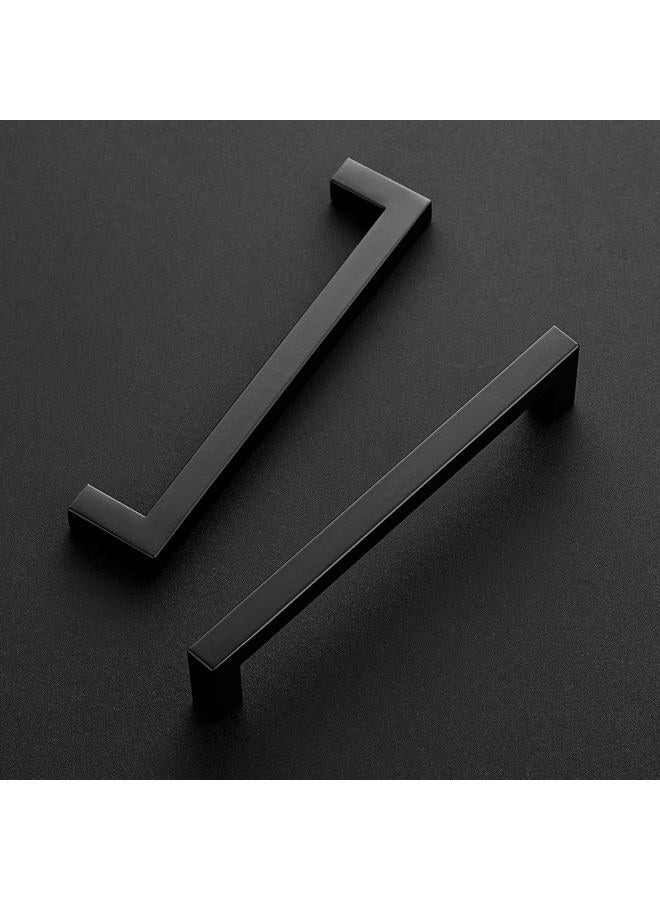 Ravinte 5 Pack 6-1/4 Inch Kitchen Square Cabinet Handles Matte Black Cabinet Pulls Stainless Steel Drawer Pulls Kitchen Cabinet Hardware Kitchen Handle - Image 2