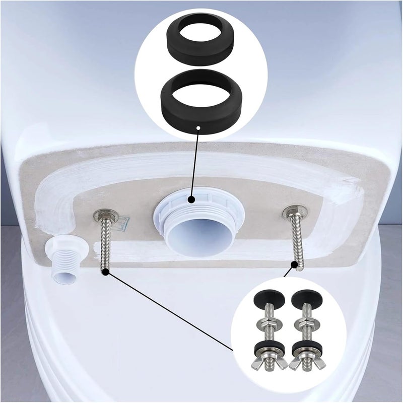Toilet Bolts 6pcs Universal Toilet Tank to Bowl Bolt Kit,Heavy Duty Replacement,Waterproof Rustproof For Fastening Seat Tank - Image 5