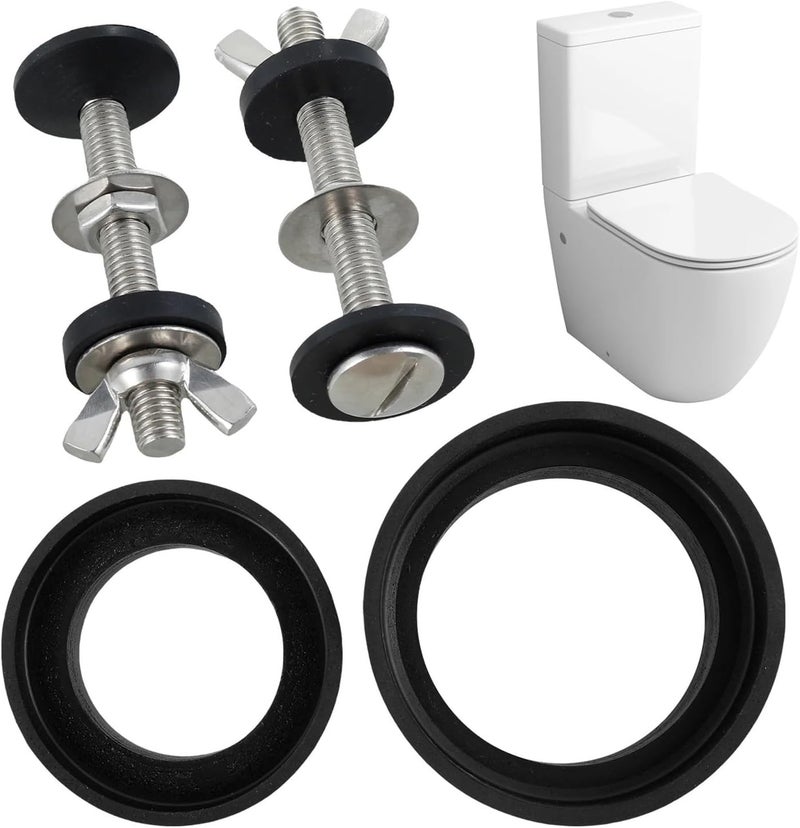 Toilet Bolts 6pcs Universal Toilet Tank to Bowl Bolt Kit,Heavy Duty Replacement,Waterproof Rustproof For Fastening Seat Tank - Image 4