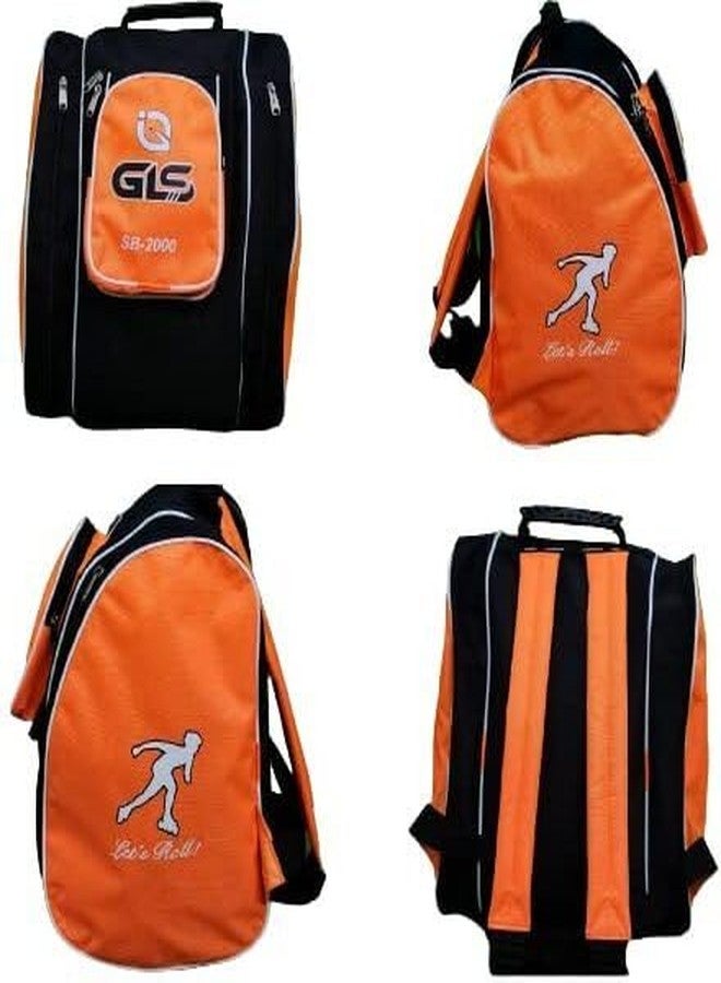 GLS SB-2000 Skates Bag for Kids,Adults Carry for Skates (Orange, Backpack) - Image 1