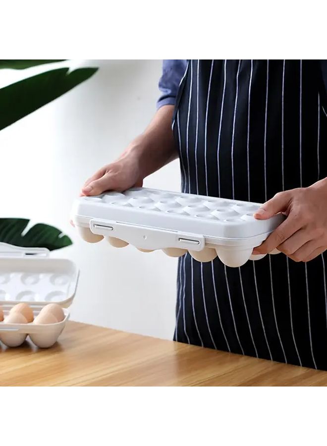 Pink 12 Egg Storage Box Stackable Transparent Egg Container For Fridge Kitchen - Image 3