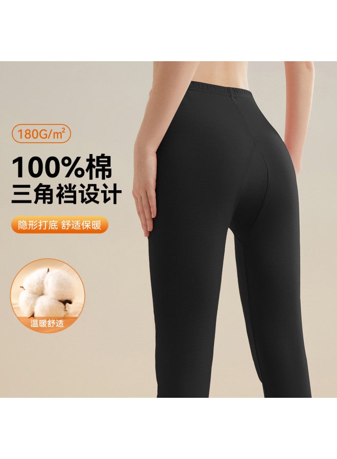 Fenton Antibacterial & Comfortable  Women's Cotton Pants Slim-fit Thermal Underwear For Spring/autumn Warmth - Image 2