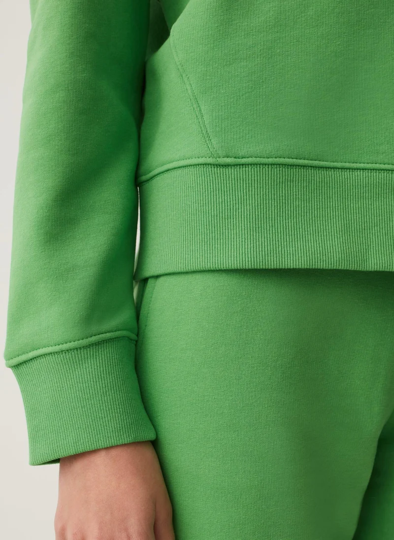 Ovs Solid colour round neck sweatshirt