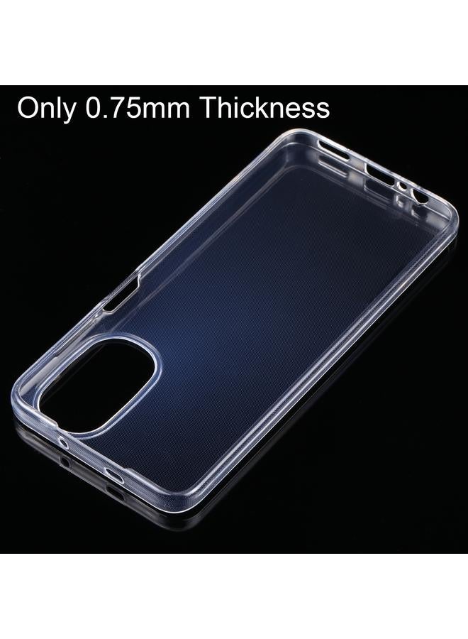 S-TOP Case For Motorola Moto G52 0.75mm Ultra-thin Transparent TPU Phone Case - Image 5