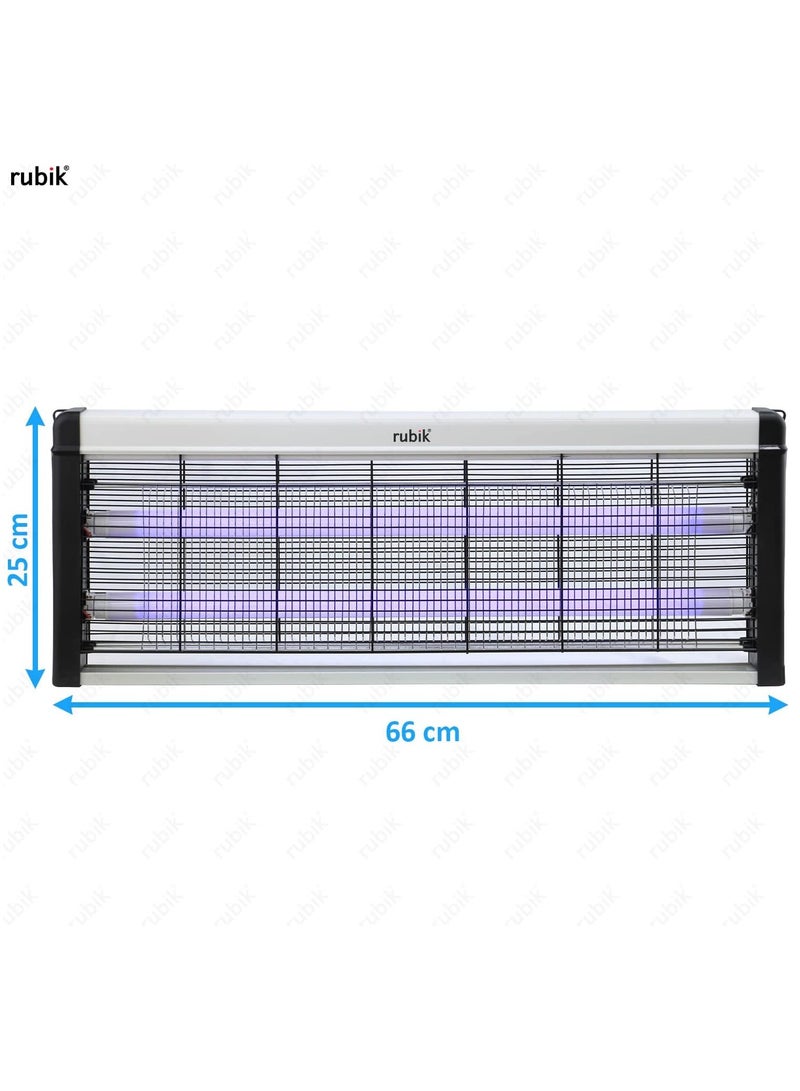 Rubik Electric Bug Zapper, 10W Flying Insect Pest Mosquito Killer for Home Office & Commercial Use (66x25cm, Black/White) - Image 2