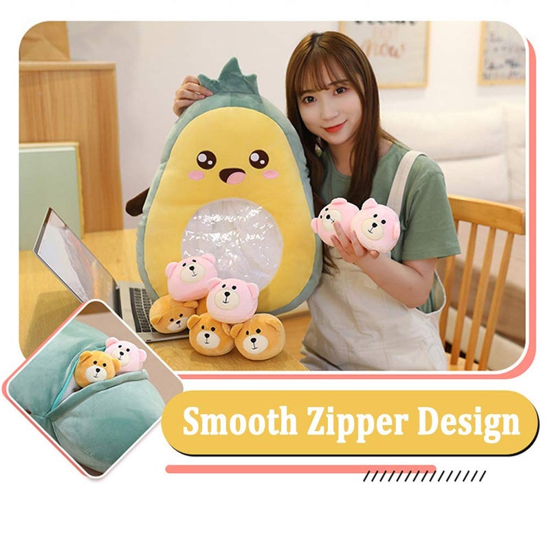 REFAHB Cute Throw Pillow Stuffed Banana Toys Removable Fluffy Creative Gifts for Teens Girls Kids - Image 2
