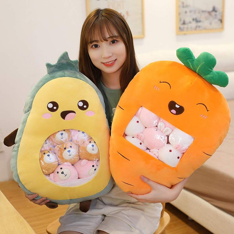 REFAHB Cute Throw Pillow Stuffed Banana Toys Removable Fluffy Creative Gifts for Teens Girls Kids - Image 4
