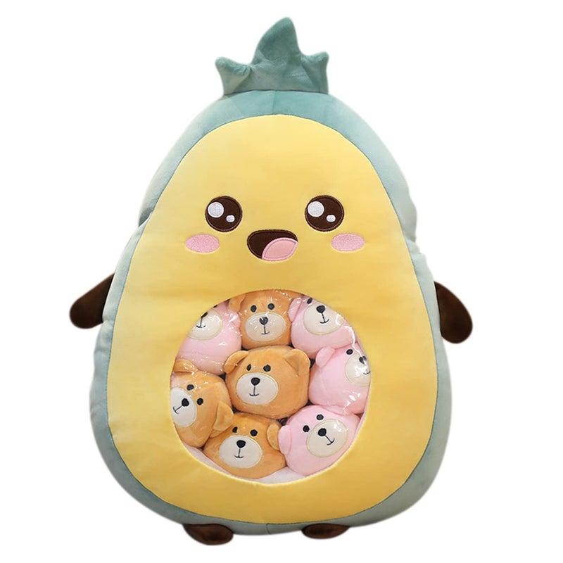 REFAHB Cute Throw Pillow Stuffed Banana Toys Removable Fluffy Creative Gifts for Teens Girls Kids - Image 1