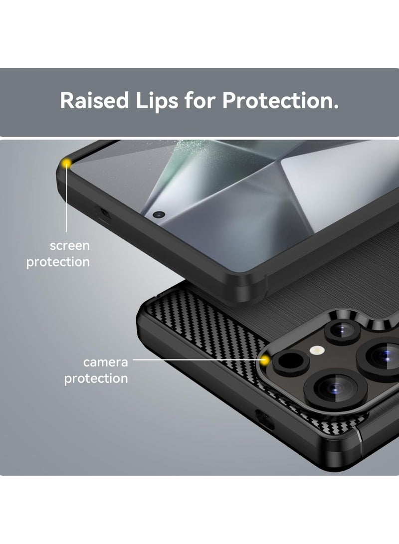 general Protective case compatible with Samsung Galaxy S25 Ultra, 【Scratch-resistant】brushed texture design, soft TPU protective case, includes 【2-piece set】 screen protectors. - Image 5