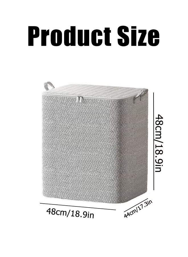 1/2/3PCS 110L Storage Bag  Large Capacity Storage Bags Clothes Storage Box  Storage Bags  Clothes Organizer Clothes Storage  Organizers Foldable Laundry Bag Home for Clothing Blanket Comforters Bed Sheets Pillows and Toys - Image 2