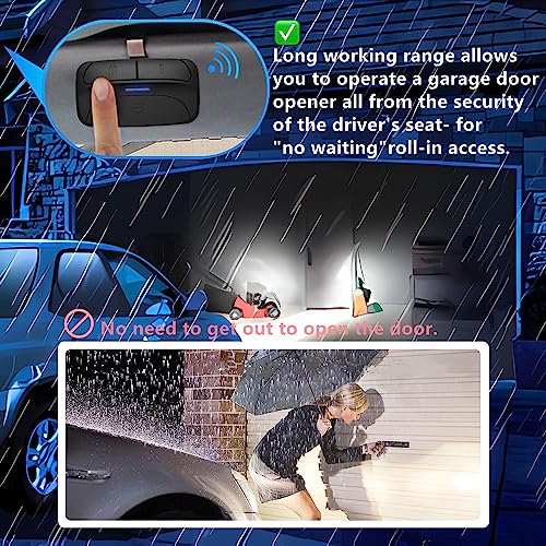 Acvoce Universal Garage Door Opener Remote, Replacement for Multicode Linear 3089 MCT-11 LDO50 Genie ACSCTG Type 371LM 373LM 375UT 971LM 973LM 893MAX KLIK1U Stanley 1050 - Image 5