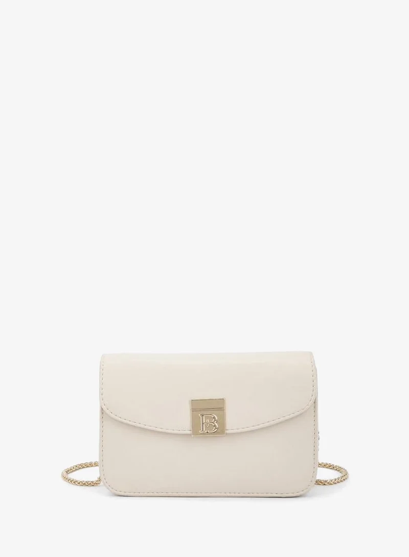 Flora Bella Logo Accent Crossbody Bag with Chain Strap