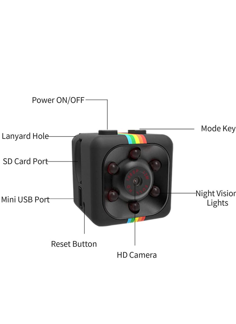 Generic - Mini SQ11 1080P Sports DV Camera Portable Night Vision With Motion Detection Wide Angle For Home And Office Supported 32GB Max TF Card - Image 1