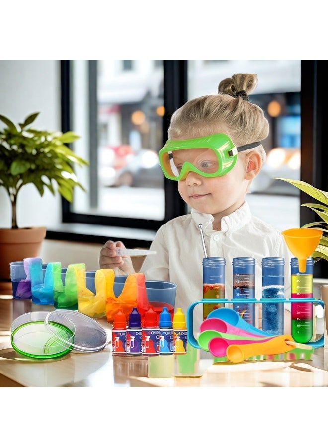 تابيت مجموعة ألعاب علمية للأولاد والبنات من عمر 3 سنوات فما فوق، هدايا أعياد ميلاد للأطفال، ألعاب تعليمية، أكثر من 120 تجربة. زي عالم للعب الأدوار، أدوات تعليمية علمية - Image 2