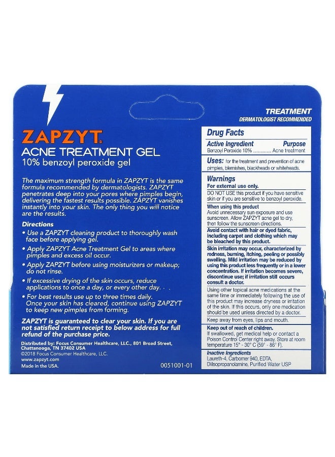 Zapzyt, Acne Treatment Gel, 1 oz (28.35 g) - Image 3