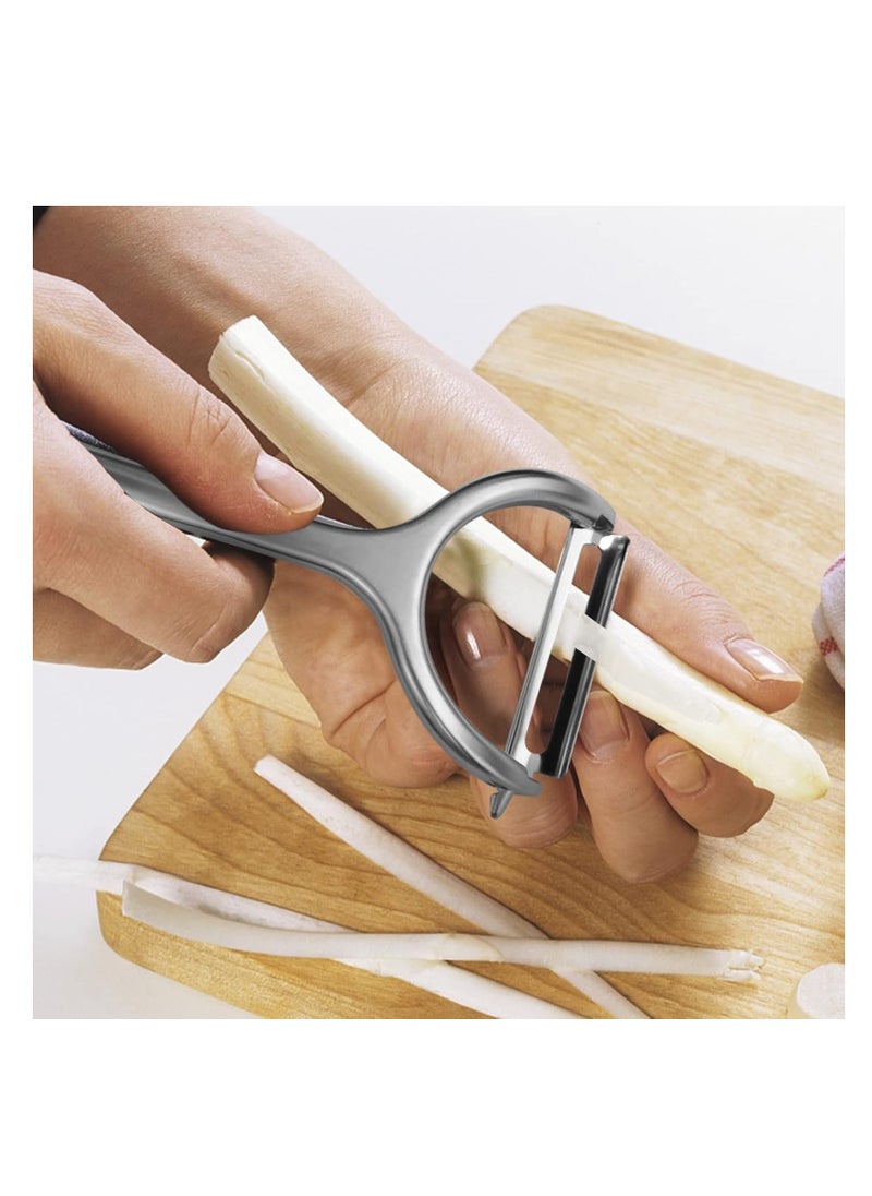 Generic - Vegetable Potato Fruit Peeler, Stainless Steel Sharp Durable Blade Kitchen Peeler for Peeling Potatoes, Carrots, Apples, Vegetables, Salad, Noodles (Set of 2) - Image 1