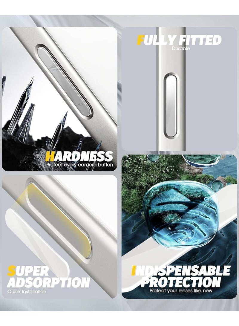 4 Pack Compatible for iPhone 16/16 Plus/16 Pro/16 Pro Max Camera Control Capture Button Protector, Tempered Glass High Definition Strong Protection - green - Image 5