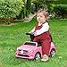 Aosom Kids Ride On Push Car FoottoFloor Walking Sliding Toy Car for Toddler with Working Horn Music Headlights and Storage Pink - Image 4