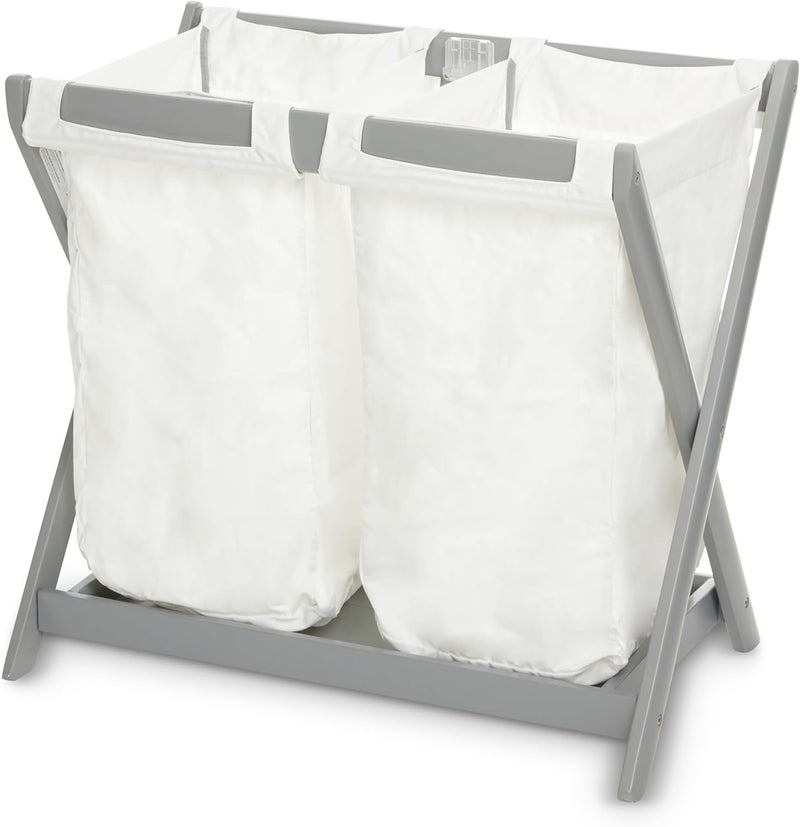 TRENDHUB Bassinet Stand Hamper Insert Compatible with UPPAbaby Bassinet Stands, 2 pack, Dual Compartment and Carry Handles (bassinet stand is not included) - Image 5