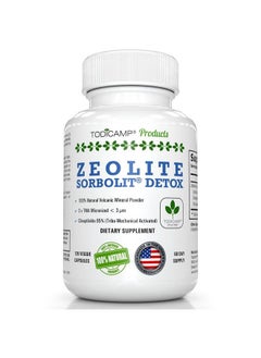 Zeolite Detox Zeolite Capsules Sorbolit Ultra Fine 12 µm Zeolite Clinoptilolite Powder 95% 3X Activated 120 Capsules Zeolite Powder Supplement 2 Months Supply