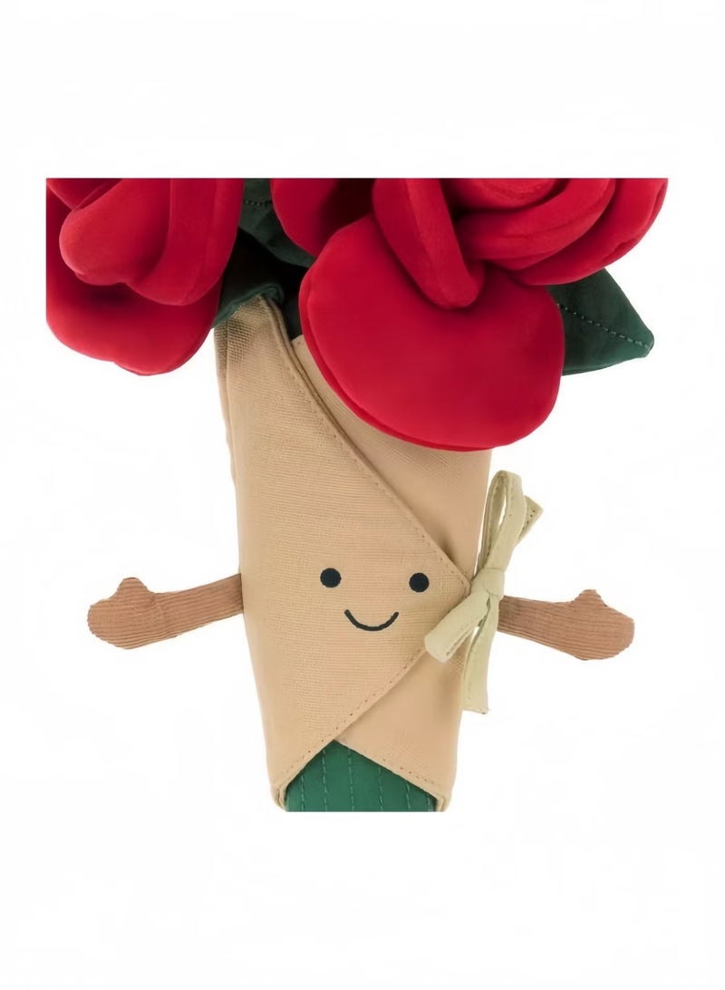 Jellycat Amusable Rose Bundle Plush Toy Holding Flowers Wedding Engagement Birthday Gift Graduate Gift - Image 4